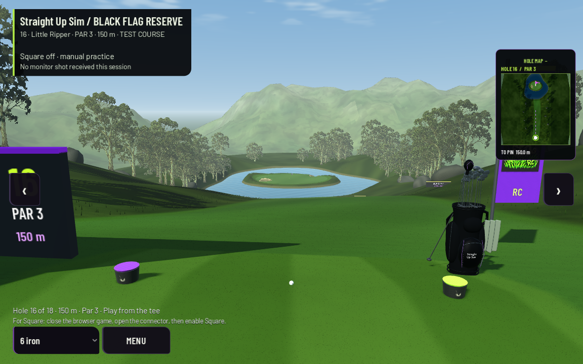 Current Black Flag Reserve island green